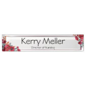 Plaque de nom acrylique personnalisée, bureau pers (Devant)