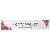 Plaque de nom acrylique personnalisée, bureau pers (Devant)