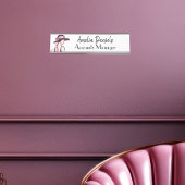 Plaque de nom Art déco vintage