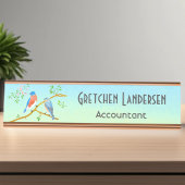 Plaque de nom Bluebirds