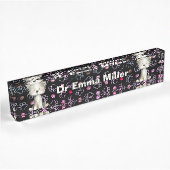 Plaque de nom Chats Mignons sur Pattes
