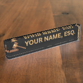 Plaque de nom de bureau cadeau pour avocats (Taille)