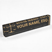 Plaque de nom de bureau cadeau pour avocats