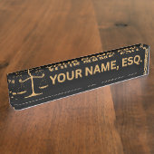 Plaque de nom de bureau cadeau pour avocats (Taille)