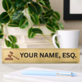 Plaque de nom de bureau cadeau pour avocats