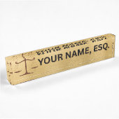 Plaque de nom de bureau cadeau pour avocats