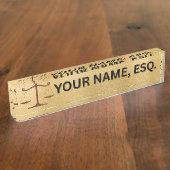 Plaque de nom de bureau cadeau pour avocats (Taille)