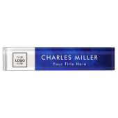 Plaque de nom de bureau du logo professionnel (Devant)