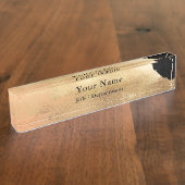 Plaque de nom de bureau exécutif classe de la barr (Taille)