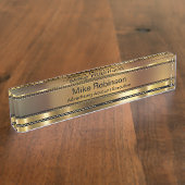 Plaque de nom de bureau exécutif de publicité de c (Taille)