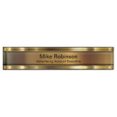 Plaque de nom de bureau exécutif de publicité de c (Devant)