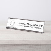 Plaque de nom de bureau Logo Office (Devant)