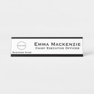 Plaque de nom de bureau Logo Office