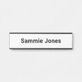 Plaque de nom de bureau modifiable pour porte pers (Devant)