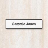 Plaque de nom de bureau modifiable pour porte pers (Devant)