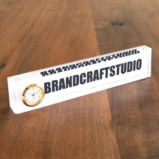 Plaque de nom de bureau personnalisable (Taille)