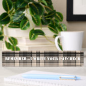 Plaque de nom de bureau personnalisable de Funny B