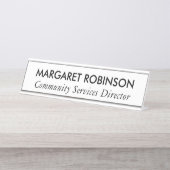 PLAQUE DE NOM DE BUREAU PERSONNALISÉE (Devant)
