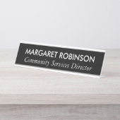 PLAQUE DE NOM DE BUREAU PERSONNALISÉE (Devant)