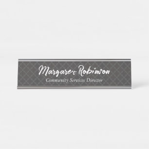 PLAQUE DE NOM DE BUREAU PERSONNALISÉE