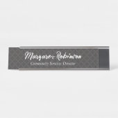 PLAQUE DE NOM DE BUREAU PERSONNALISÉE (Devant)