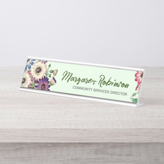 PLAQUE DE NOM DE BUREAU PERSONNALISÉE (Devant)