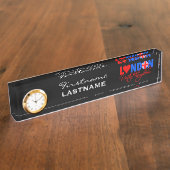 Plaque de nom de bureau personnalisée Londres (Taille)
