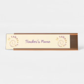 Plaque de nom de bureau personnalisée pour enseign (Devant)