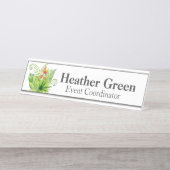 Plaque de nom de bureau pour Plantes tropicaux (Devant)
