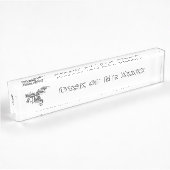 Plaque de nom de dragon volant
