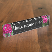 Plaque de nom de la pivoine (Taille)