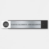 Plaque de nom de la porte de bureau uniquement (Devant)