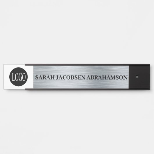 Plaque de nom de la porte de bureau uniquement (Devant)