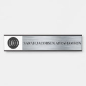 Plaque de nom de la porte de bureau uniquement (Devant)