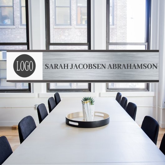 Plaque de nom de la porte de bureau uniquement