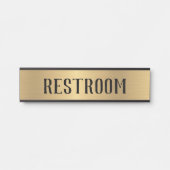 Plaque de nom de la porte de fermeture de la salle (Devant)