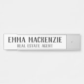 Plaque de nom de la porte de fermeture du bureau (Devant)