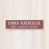 Plaque de nom de la porte de suspension sophistiqu (Devant)