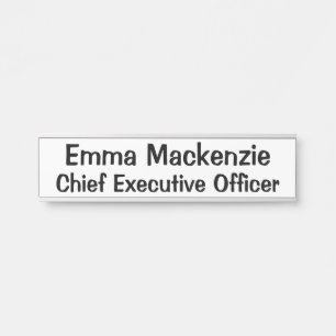 Plaque de nom de la porte de suspension sophistiqu