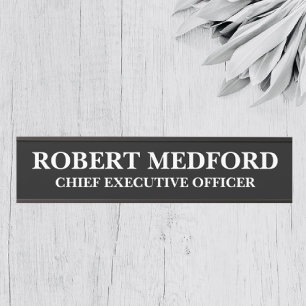 Plaque de nom de la porte moderne