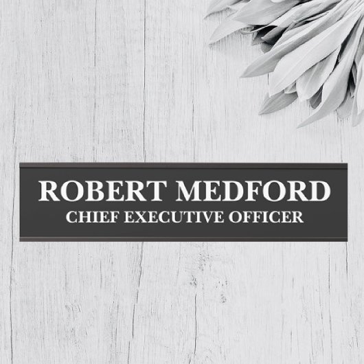 Plaque de nom de la porte moderne