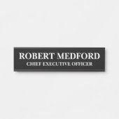 Plaque de nom de la porte moderne (Devant)