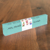 Plaque de nom de l'enseignant (Taille)