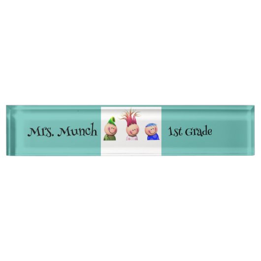 Plaque de nom de l'enseignant (Devant)