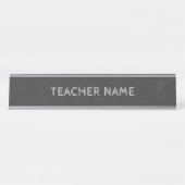 Plaque de nom de l'enseignant ou du tuteur en tabl (Devant)