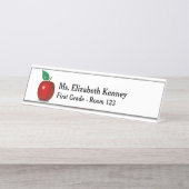 Plaque de nom de l'enseignant personnalisée (Devant)