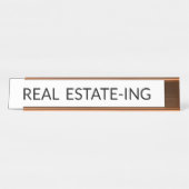 Plaque de nom de l'immobilier drôle | POUR LES AGE (Devant)