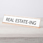 Plaque de nom de l'immobilier drôle | POUR LES AGE (Devant)