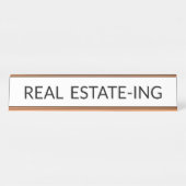 Plaque de nom de l'immobilier drôle | POUR LES AGE (Devant)