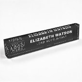 Plaque De Nom De Logo Moderne Black Company Pour B